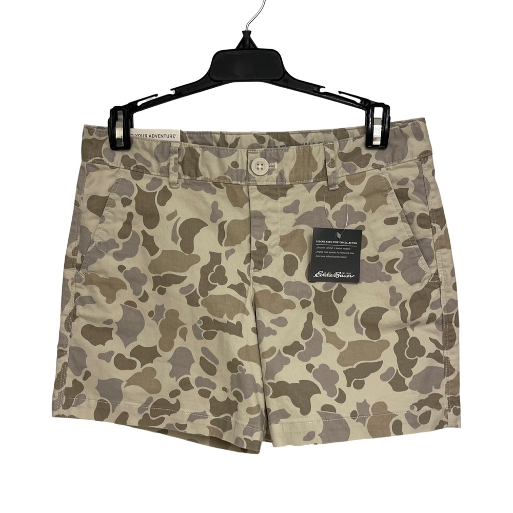 Eddie Bauer NWT❗️Willit Boyfriend Mid-Rise Short Camo Women’s 0 Petite